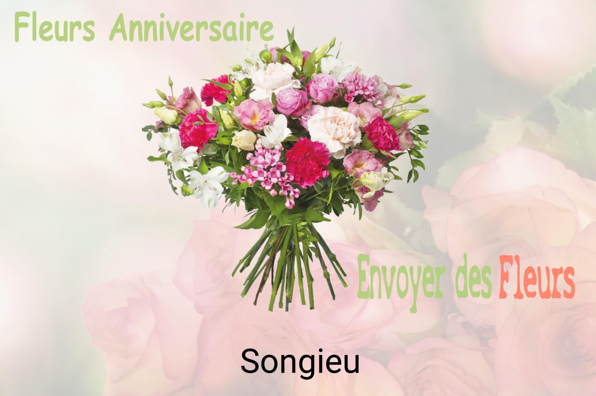 Bouquet de fleurs d’anniversaire livré à Songieu